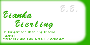 bianka bierling business card